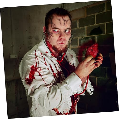 Miniatura 6 de PRETYZOOM Accesorio de corazón falso, modelo de corazón de resina exprimible, parte del cuerpo humano sangriento de simulación para suministros de