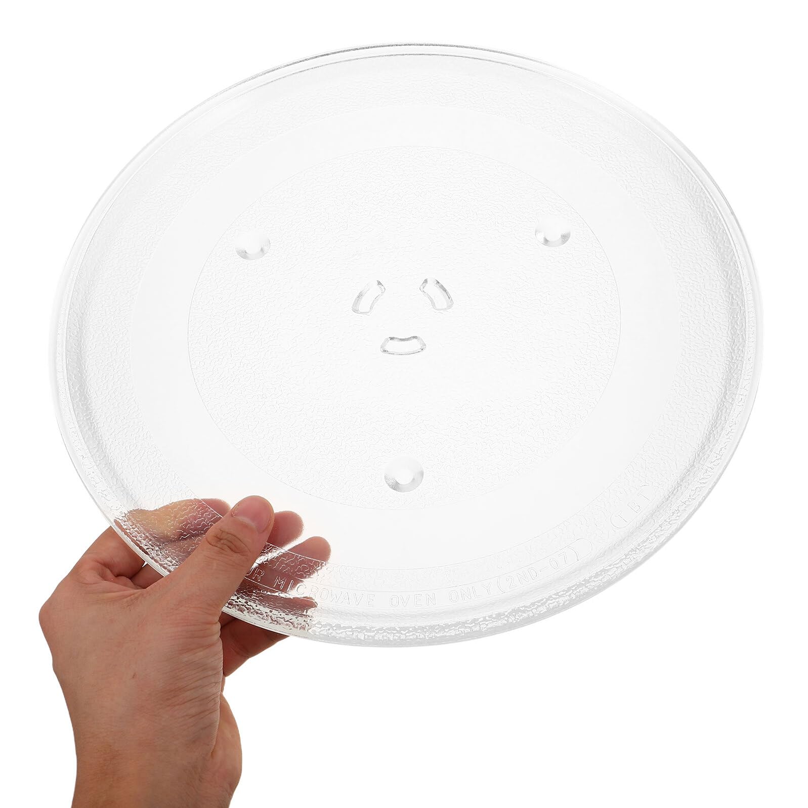 Plato Giratorio para Microondas de Vidrio Compatible con Samsung Bandeja Giratoria Transparente Fácil de Limpiar Repuesto para Microondas