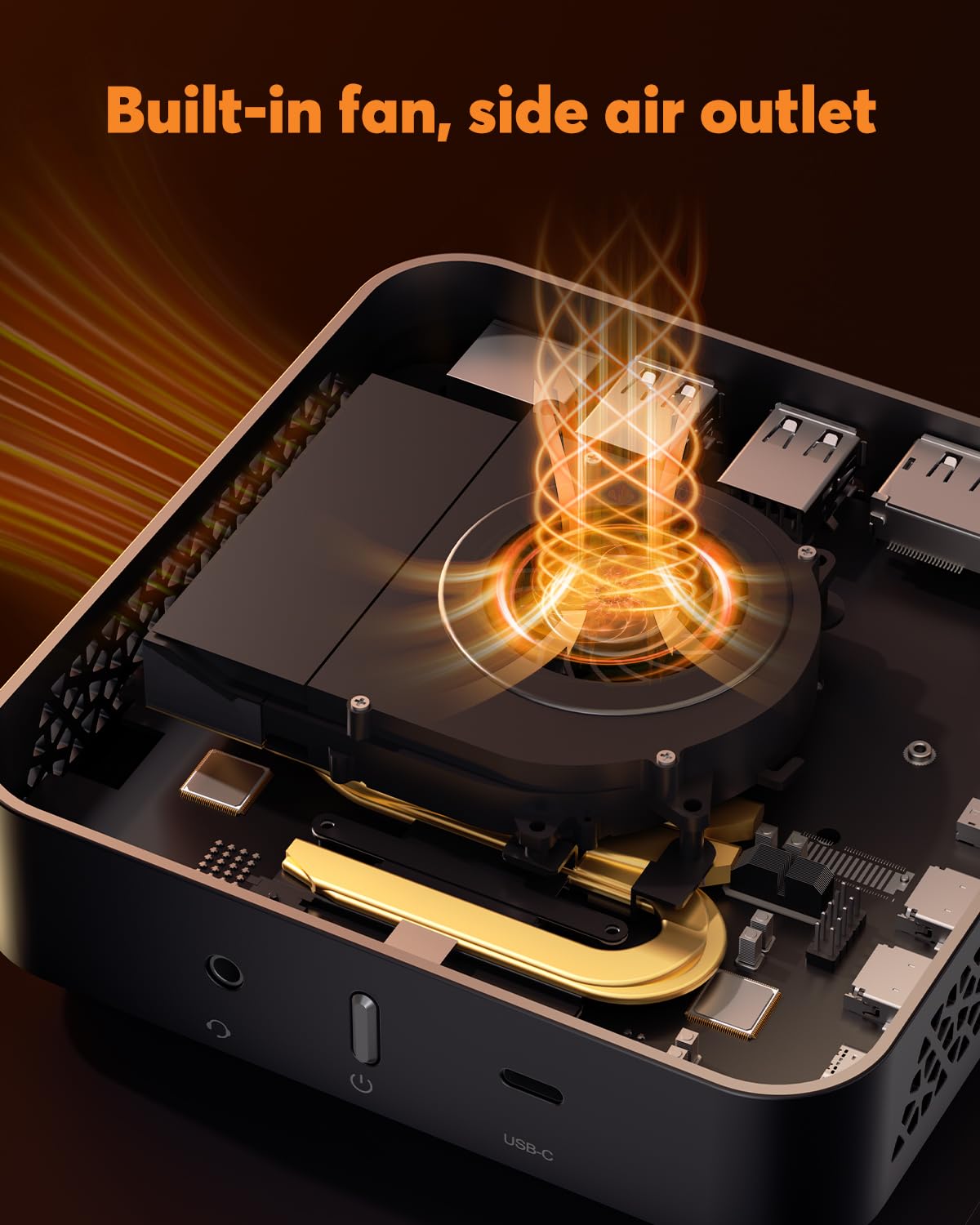KAMRUI Mini PC With AMD Ryzen 7 5800U, 16GB RAM, 512GB SSD - Tiny Desktop Computer For Home & Office