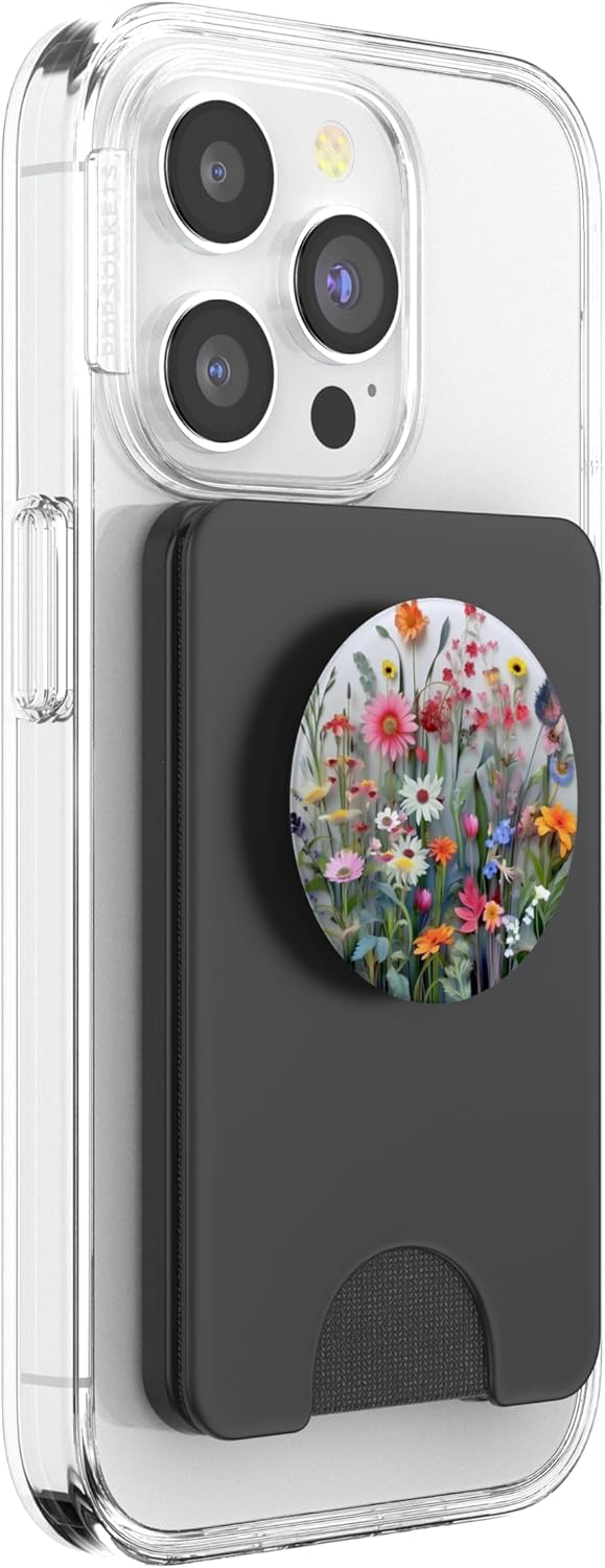 Flower Bouquet Floral Pattern PopSockets PopWallet for MagSafe