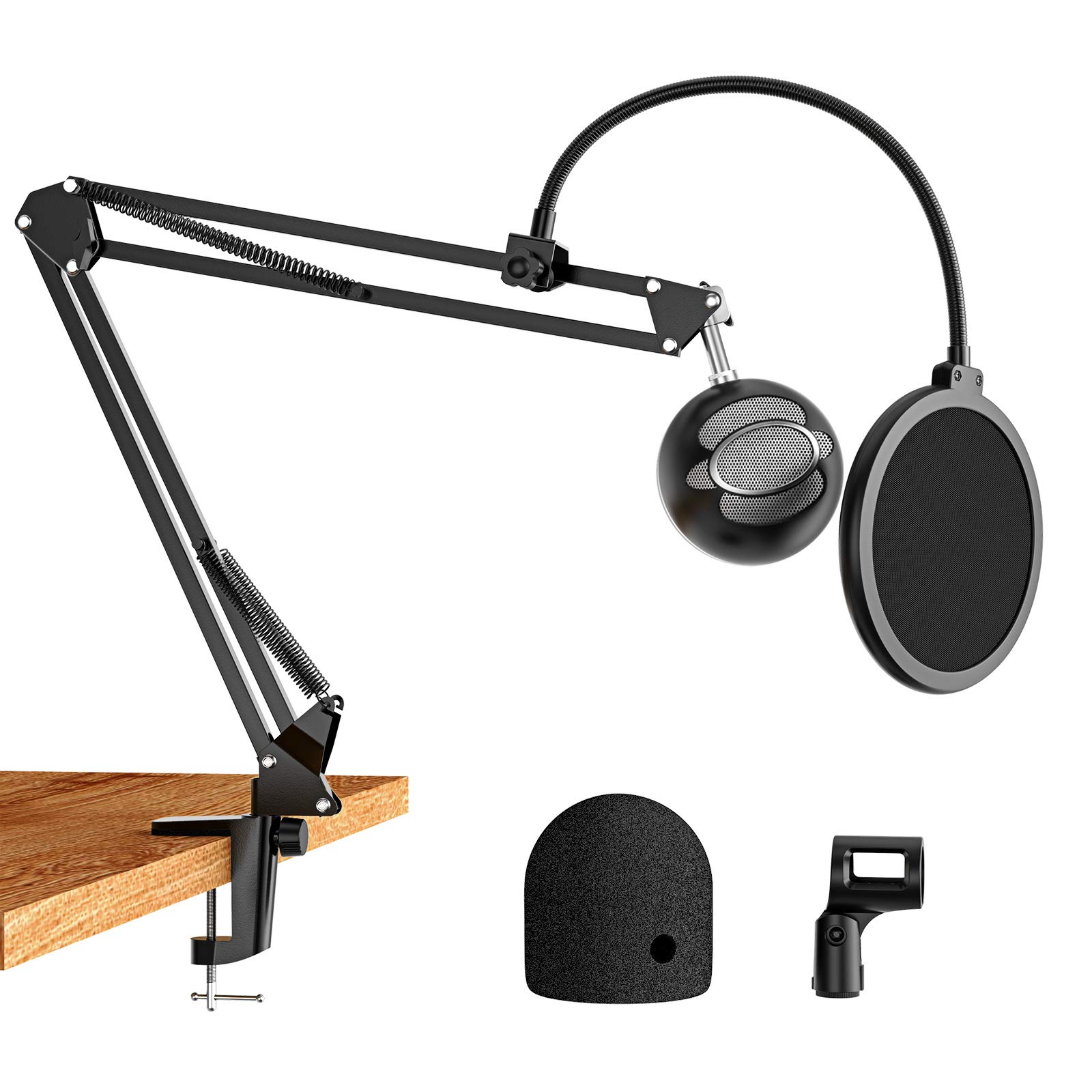 Buy AMADA Microphone Stand Blue Snowball Mic Stand with Yeti Mic Pop