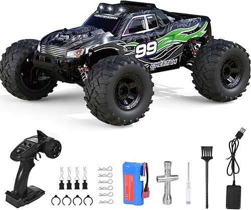 Coche de control remoto de alta velocidad a escala 110 para adultos, 4WD todo terreno, todoterreno, impermeable, monstruo, grande, camión RC de