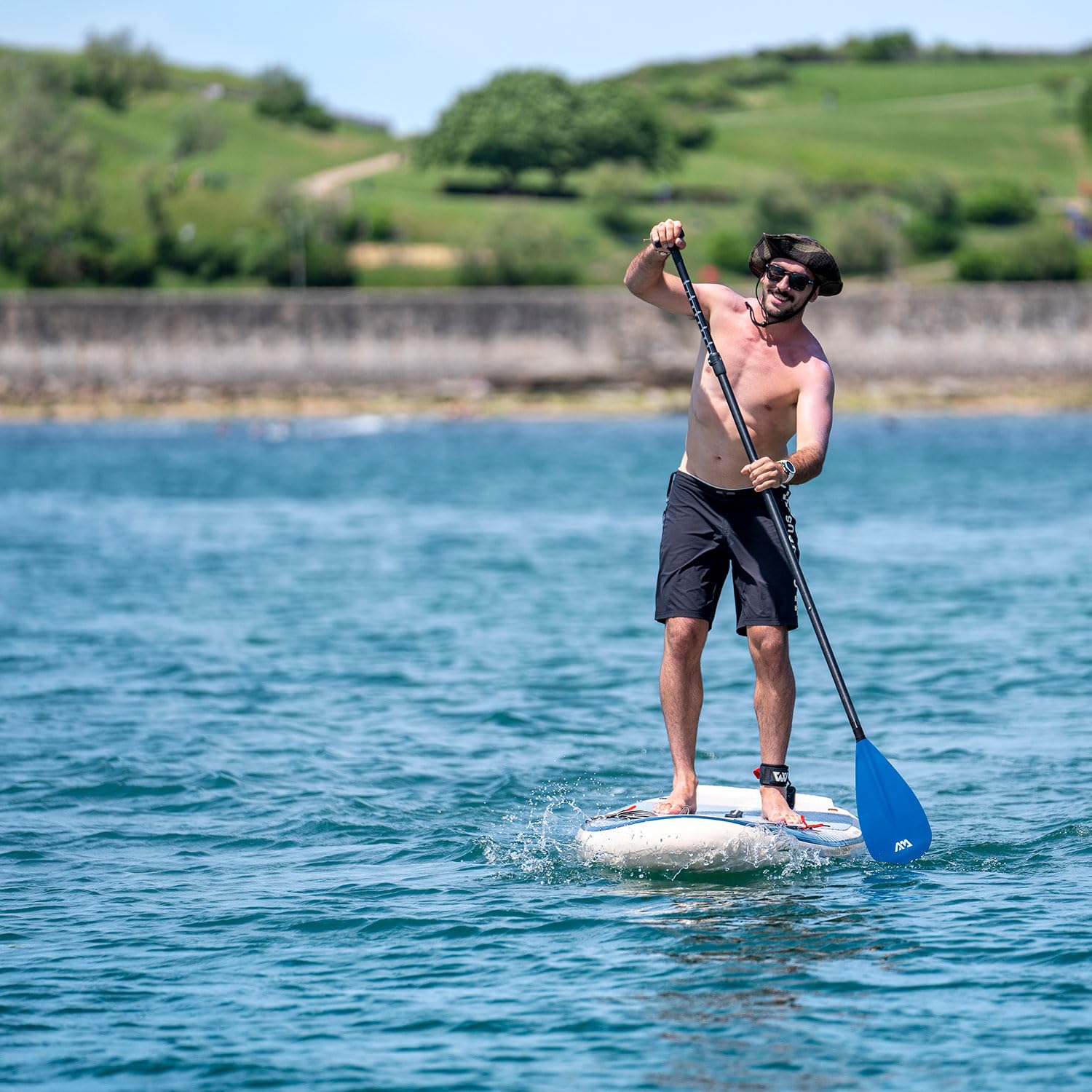 Aqua Marina Magma 11'2" – Aufblasbares SUP Board Allround für Anfänger – Stand Up Paddle Board Komplettset – Limited Edition Beige