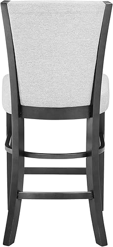 Miniatura 3 de 2 sillas de comedor tapizadas contemporáneas de altura de mostrador para habitación, mesa y asiento, juegos de sillas de cocina, tapicería de tela