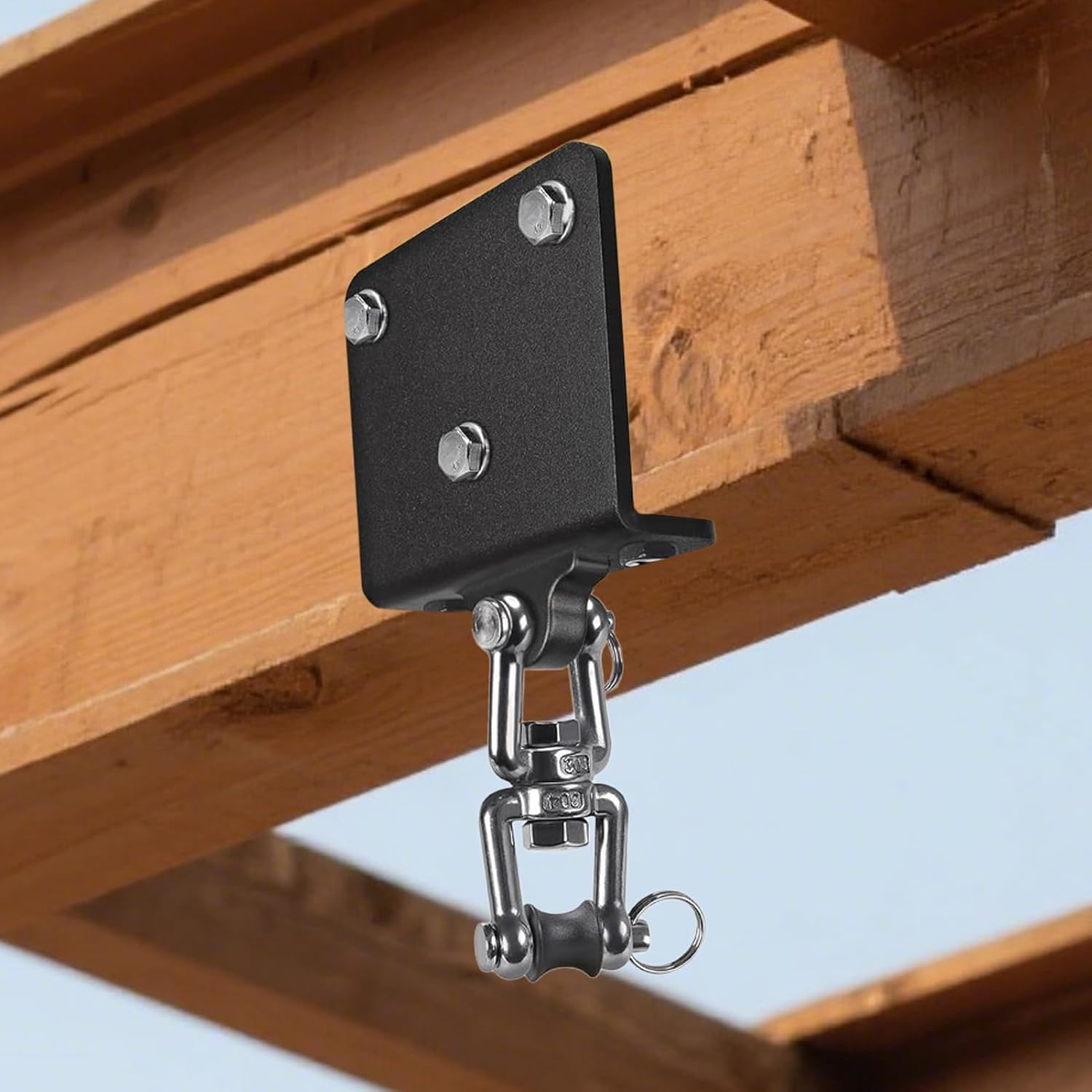 Heavy Punching Bag Hanger - Heavy Bag Roof Rack - 360 Degree Rotation Non-Slip Hook for Garage Fitness Training