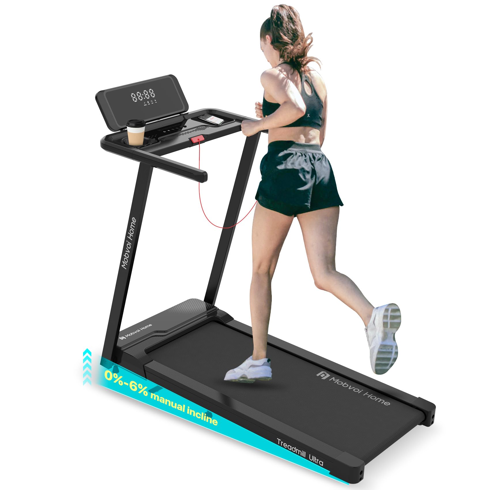 compact treadmill under desk smart ai walking running machine