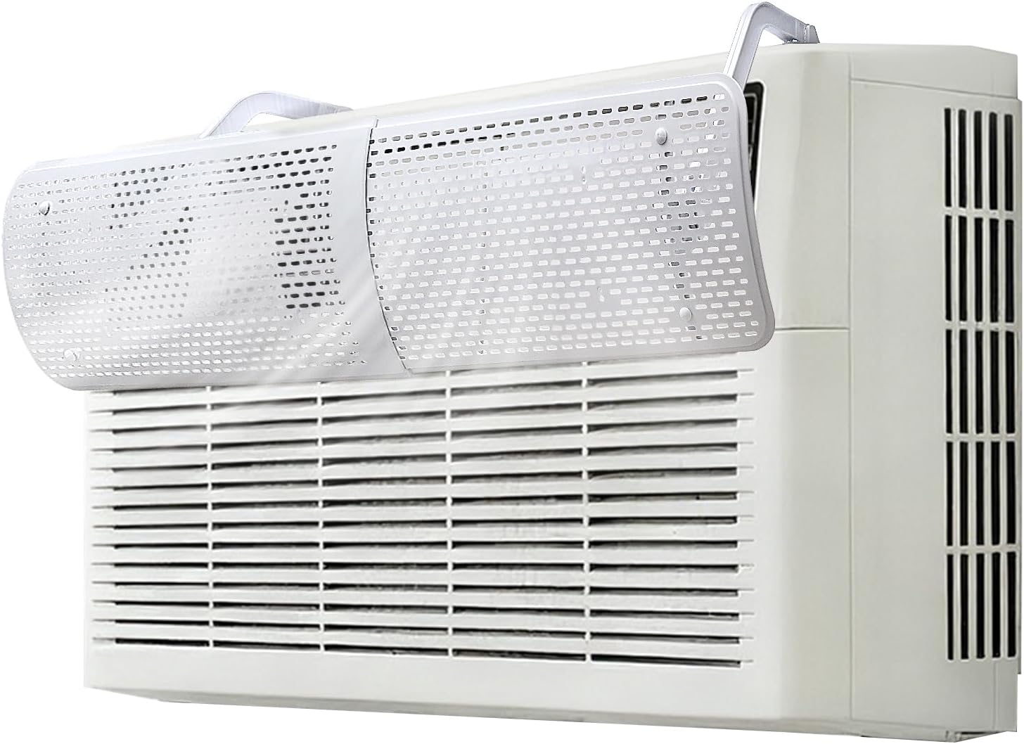 Adjustable AC Air Deflector, AC Vent Deflector, Direct Airflow Prevention, Extends 17.5" to 28.5" Length,Fits Most Window AC Air Conditioners