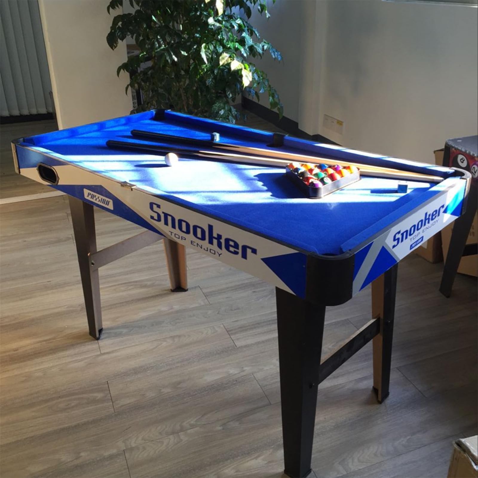Generisch Mini Pool Billardtisch, klappbar, Spiel Set mit Bällen, Queues und Dreieck, Tragbar, Stressabbau, für Kinder und Erwachsene