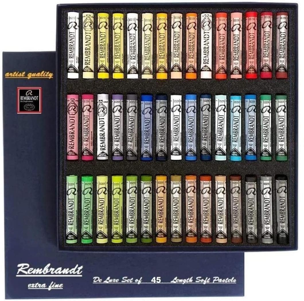 REMBRANT Rembrandt Soft Pastel boîte de 45 Pastel General Selection,Extra Fins