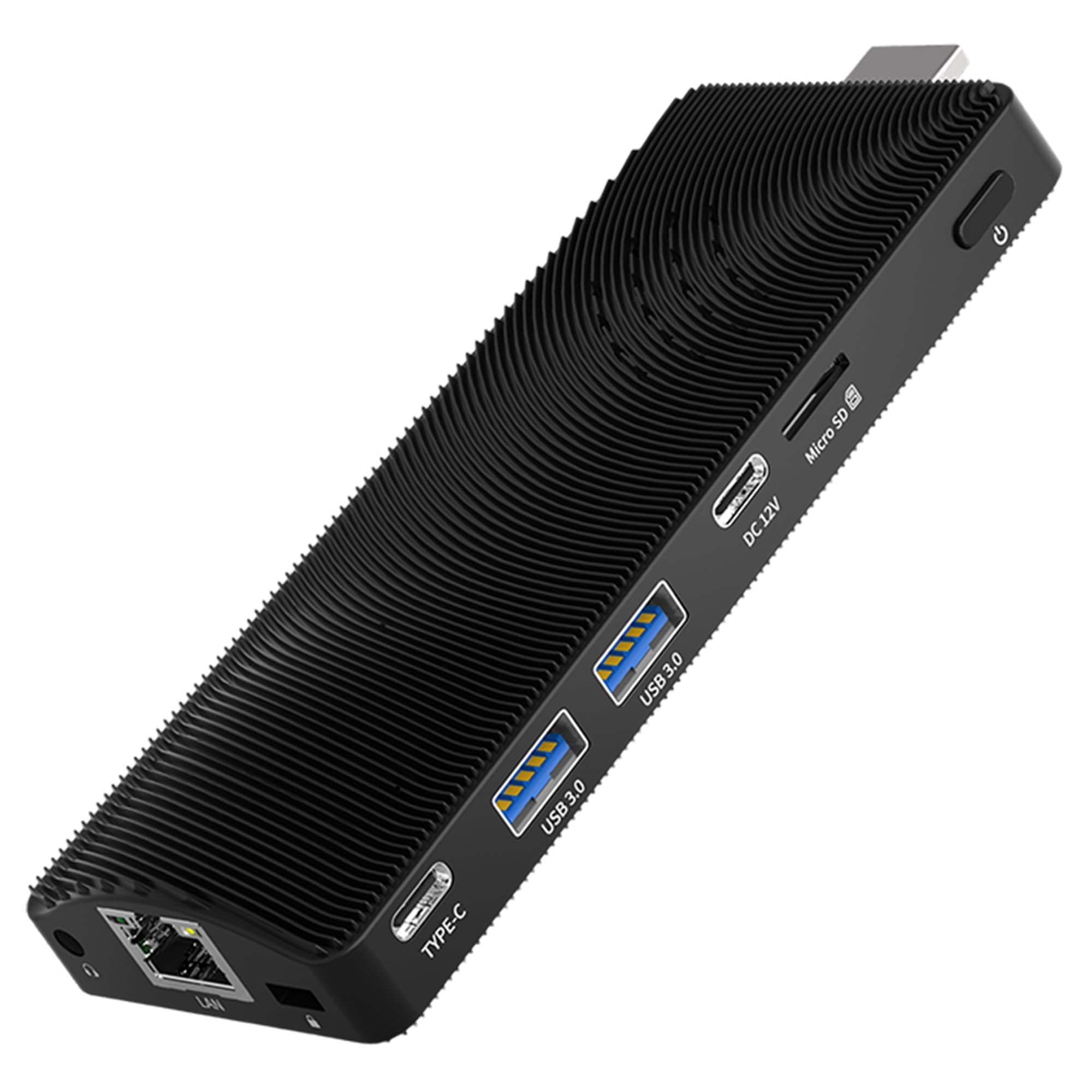 fanless mini pc stick windows 11 pro, n4000 4gb 64gb micro computer mit hdmi 4k dual display, gigabit ethernet stick pc, wifi5, usb pd3.0 for business office industrial iot