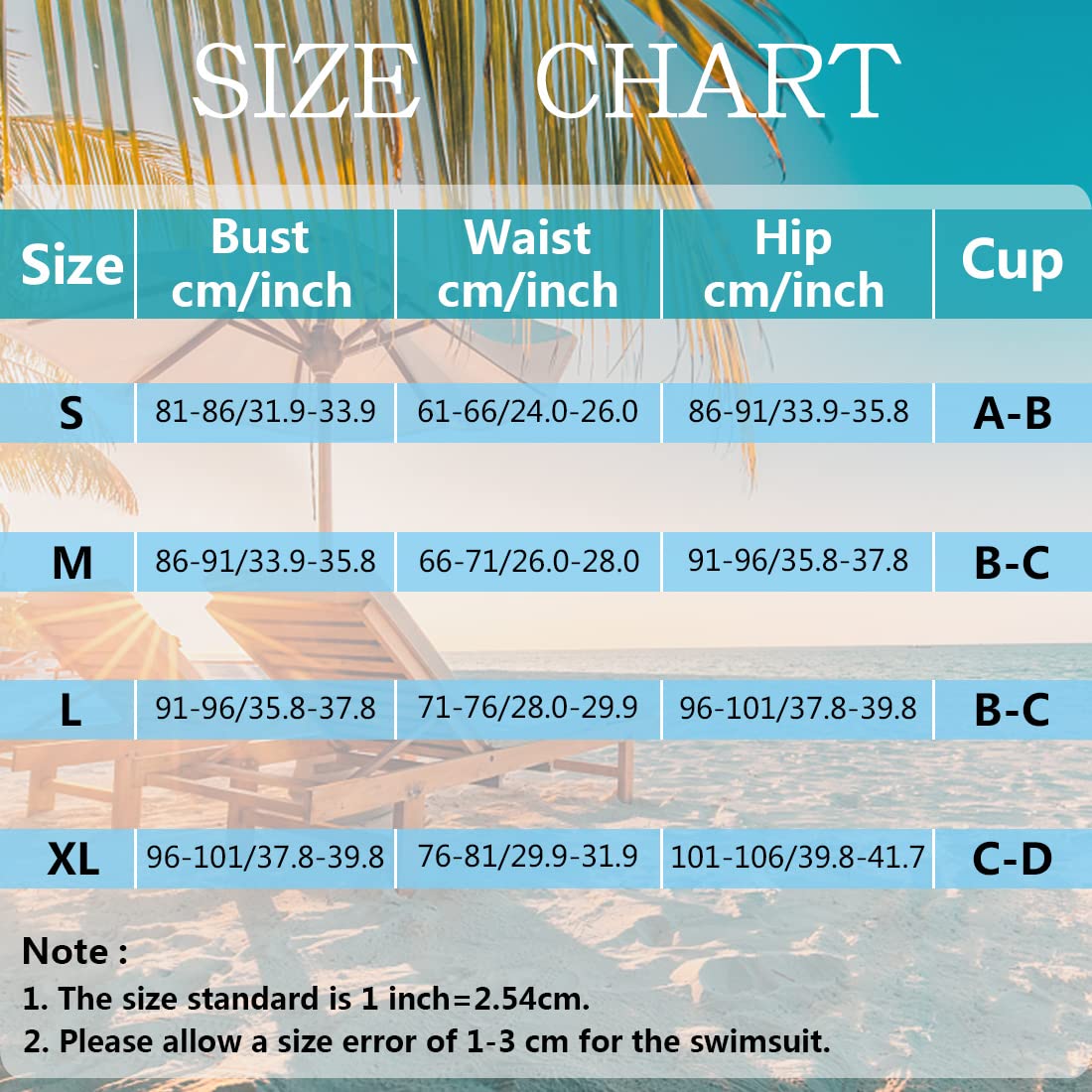 Maillot de Bain Femme 2 Pièces - Ensemble Bikini Taille Haute Rembourré Push Up - Short Uni