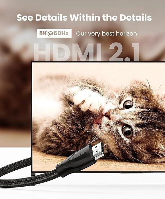 Ugreen 8K Ultra HD HDMI 2.1 Görüntü Aktarma Kablosu 1 Metre