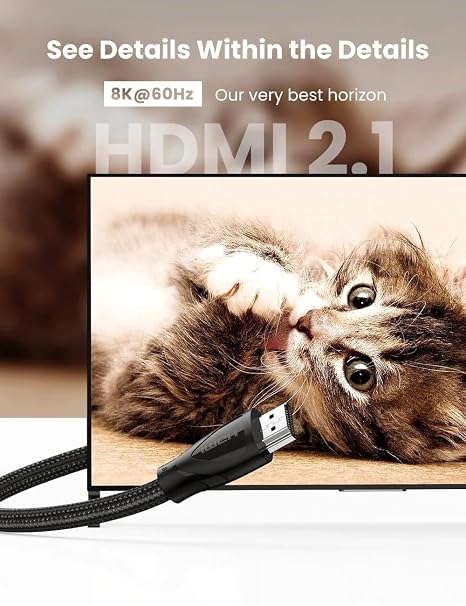Ugreen 8K Ultra HD HDMI 2.1 Görüntü Aktarma Kablosu 1 Metre