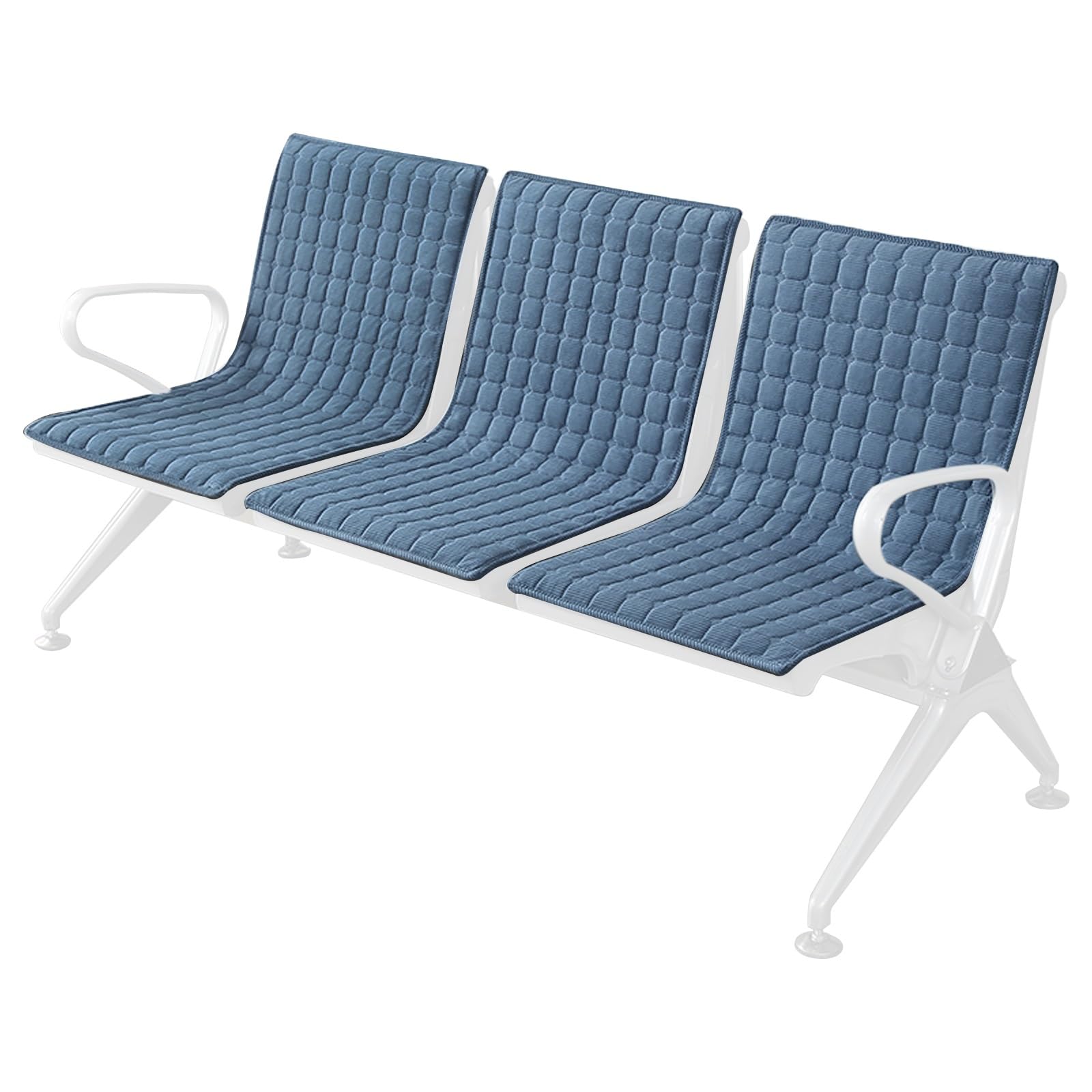 Coussin de chaise de bureau anti-glisse bleu 50x90 pour banquette de salle d'attente