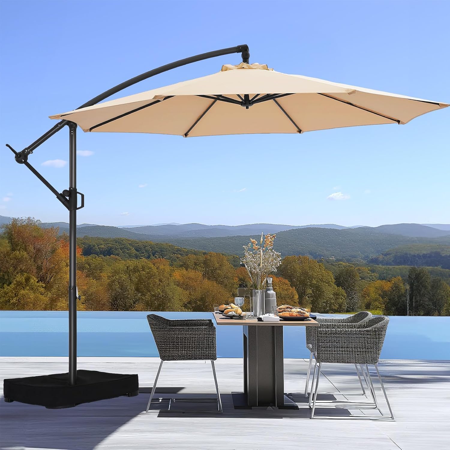 10ft Offset Patio Umbrella - Image 1