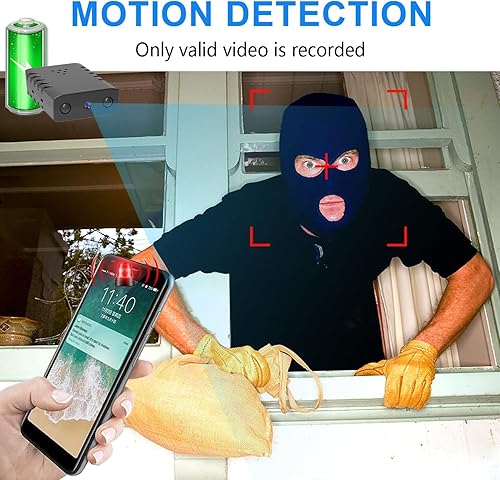 Miniatura 4 de Cámara de batería inalámbrica WiFi más pequeña, cámara de seguridad HD1080P, vigilancia Vdeo portátil, monitor de bebé con visión nocturna,