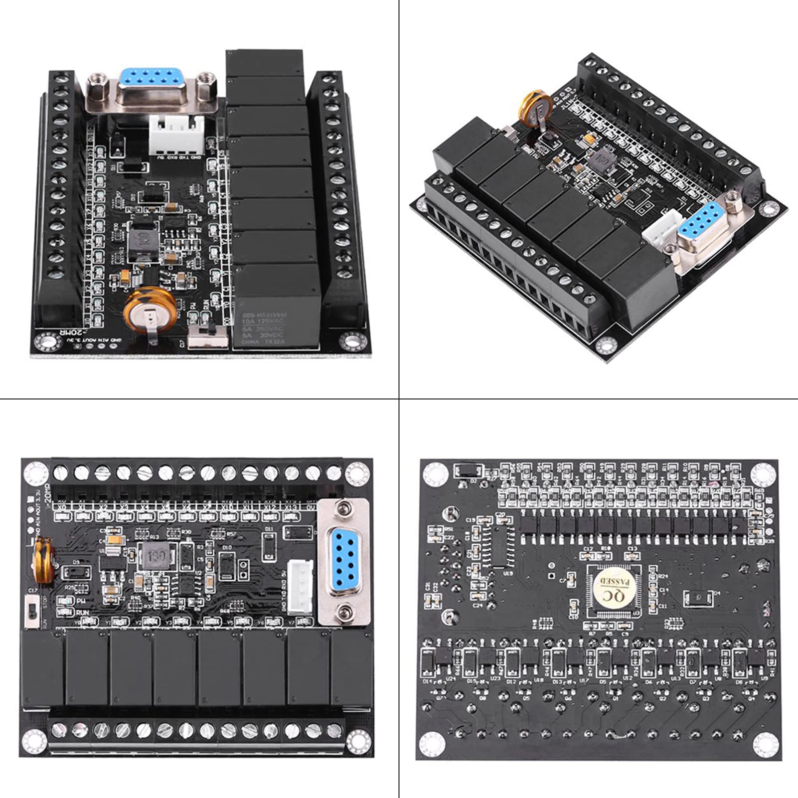 EMUKOEP PLC, PLC 24V CONTROLLER Industria FX1N20MR REGOLATORE INDUSTRIALE CONTROLLO DELLA SCHEDA PROGRAMMABILE CONTROLLER LOGICA PROGRAMMABILE CONTROLLER24V DC 20MR Contattore Tetto