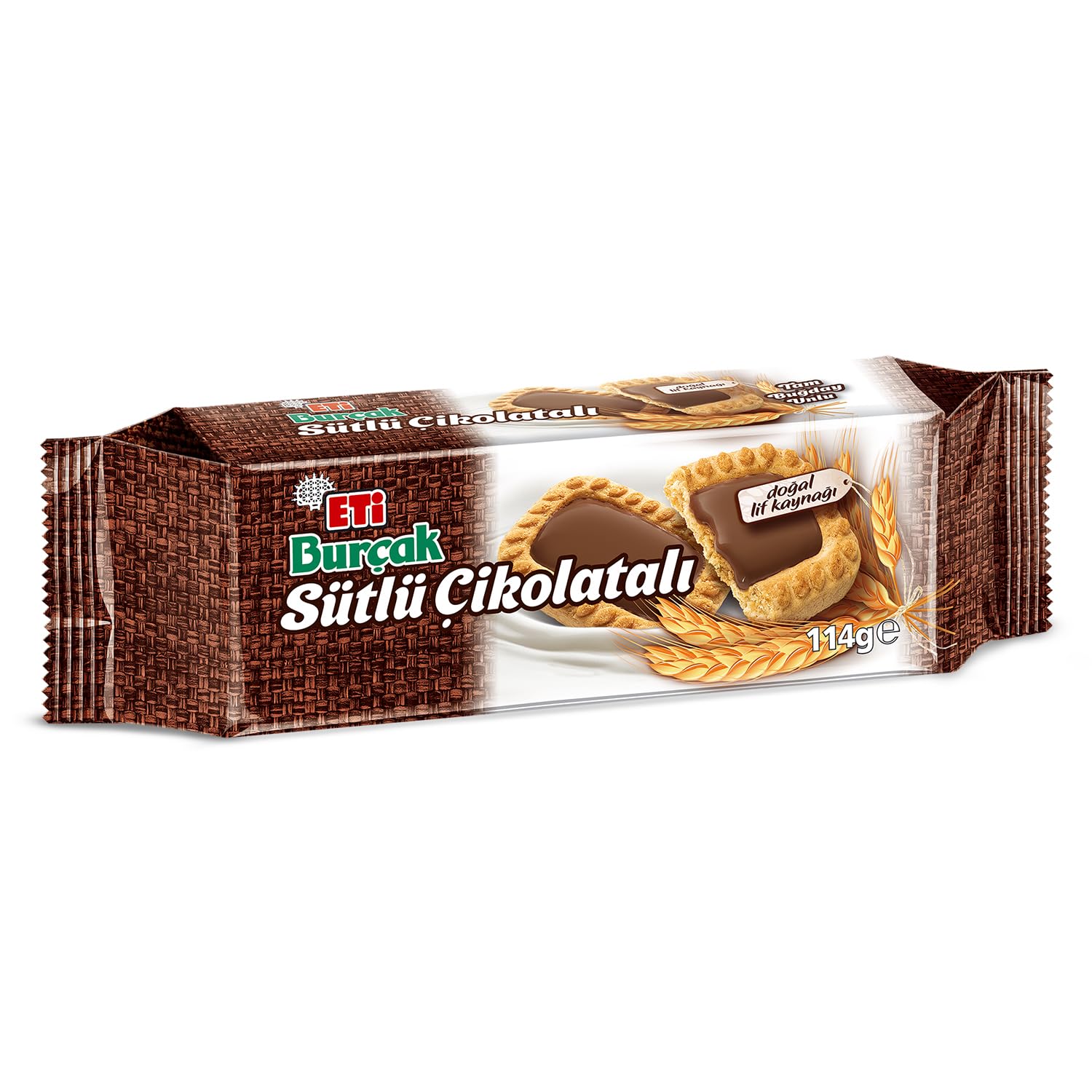 Eti Burçak Sütlü Çikolatalı Bisküvi 114 g