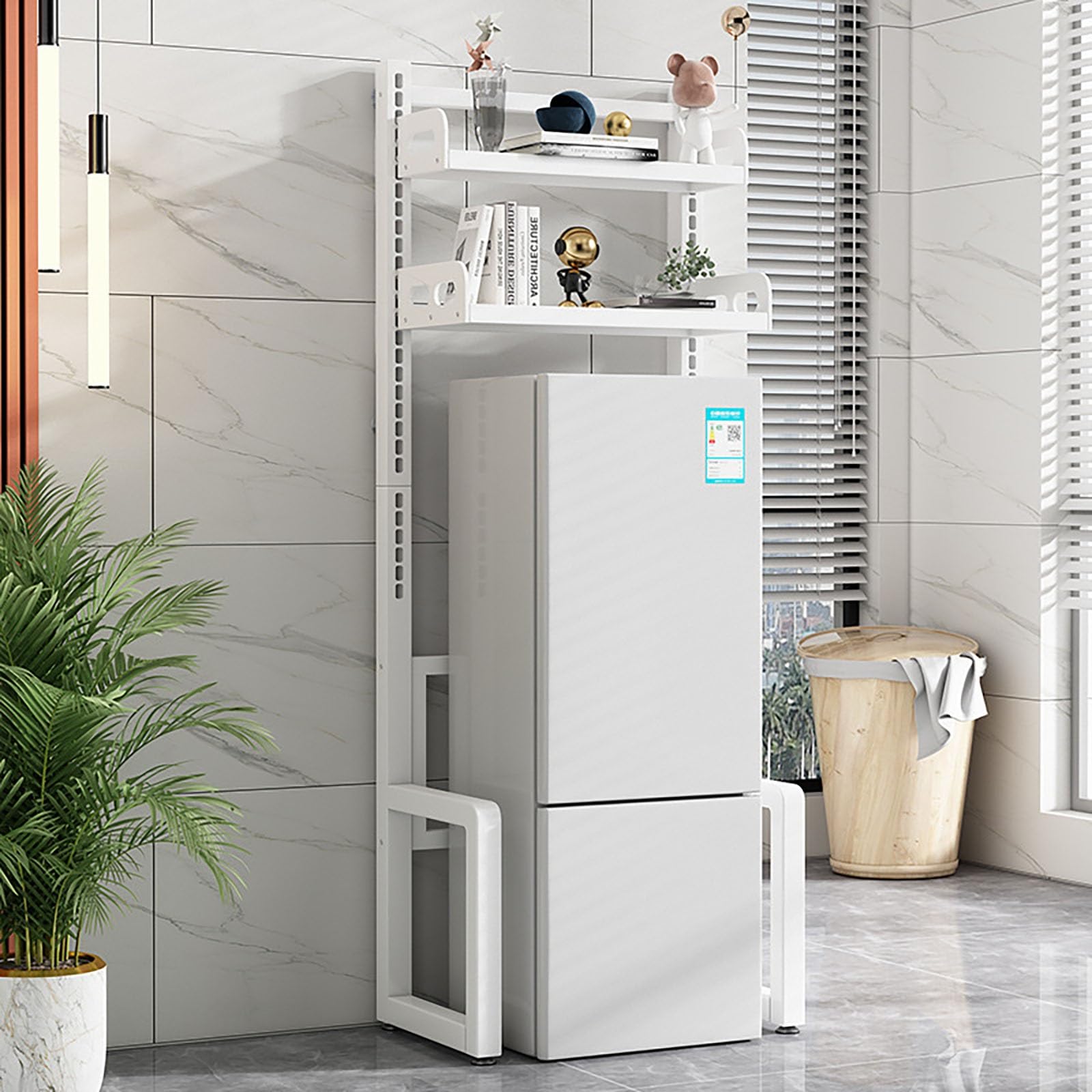 Étagère machine à laver en acier carbone avec installation facile et rapide
