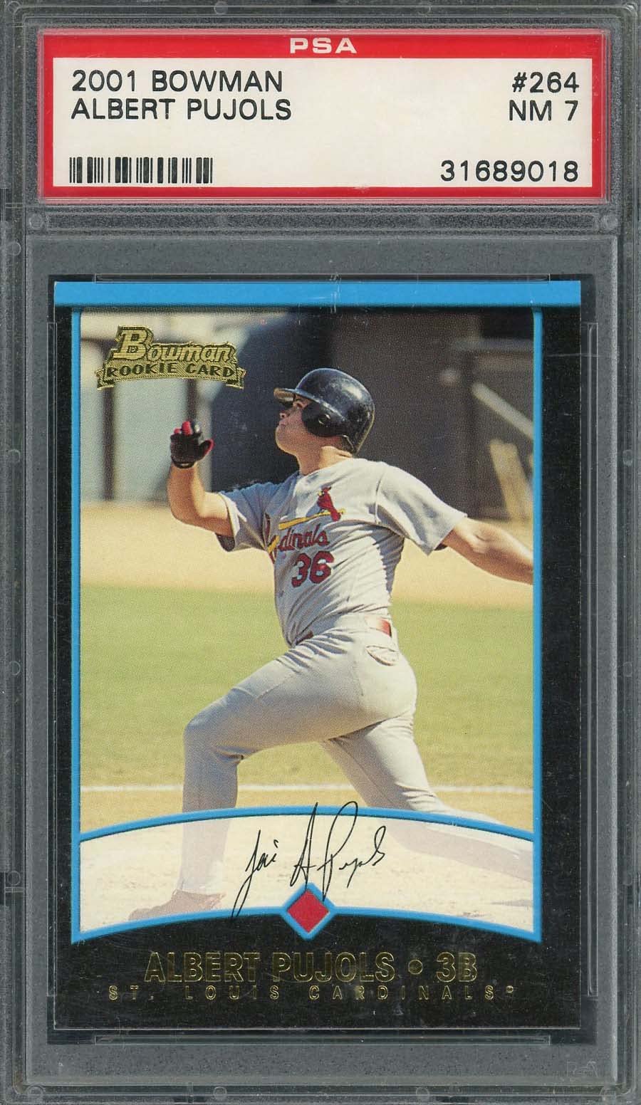 Amazon.com: Albert Pujols 2001 Bowman Baseball Rookie Card RC #264 