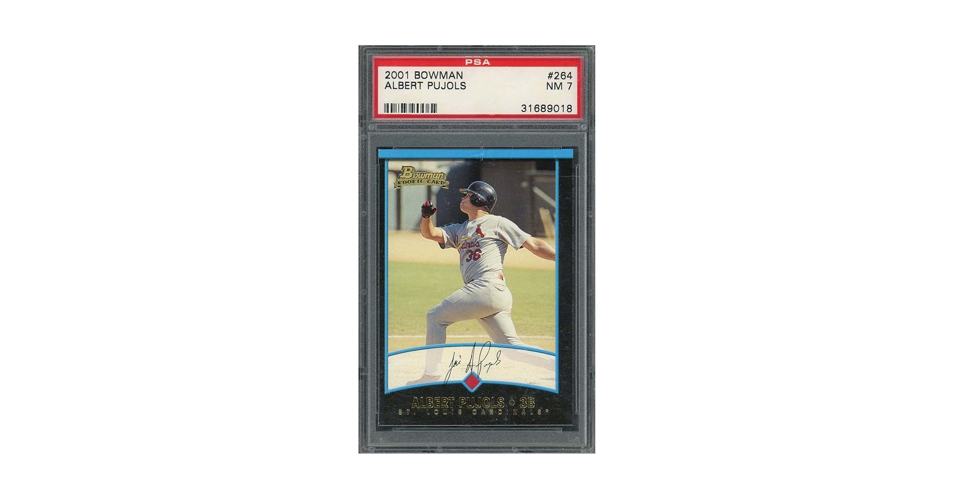 2001 bowman  pujols レア 2001 Bowman Chrome - Rookie Refractors Albert Pujols #340