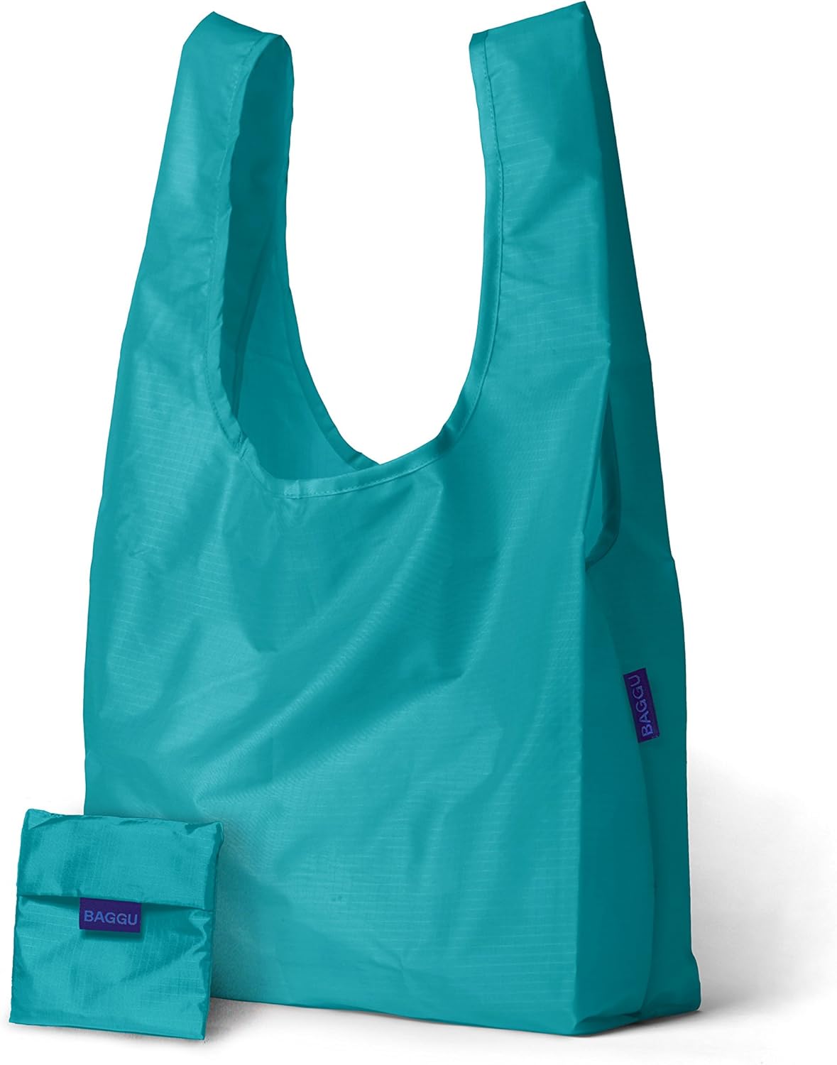 BAGGU Standard Reusable Shopping Bag Deep Aqua Reusable