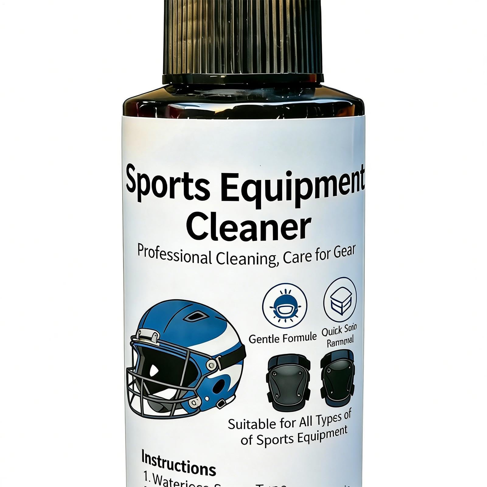 Sports Equipment Spray, Freshener Deodorizer Mist, Helmet Gear Cleaner, 120ml Odor Eliminator Solution, for Boxing Yoga Gym Hockey Baseball Gloves Cleats Sneakers Helmet Home Travel Use