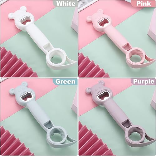 Miniatura 7 de 4 botellas multifunción 4 en 1 abridor de botellas de cerveza lindo oso herramienta de cocina para tarros de gelatina cerveza de vino cómodo