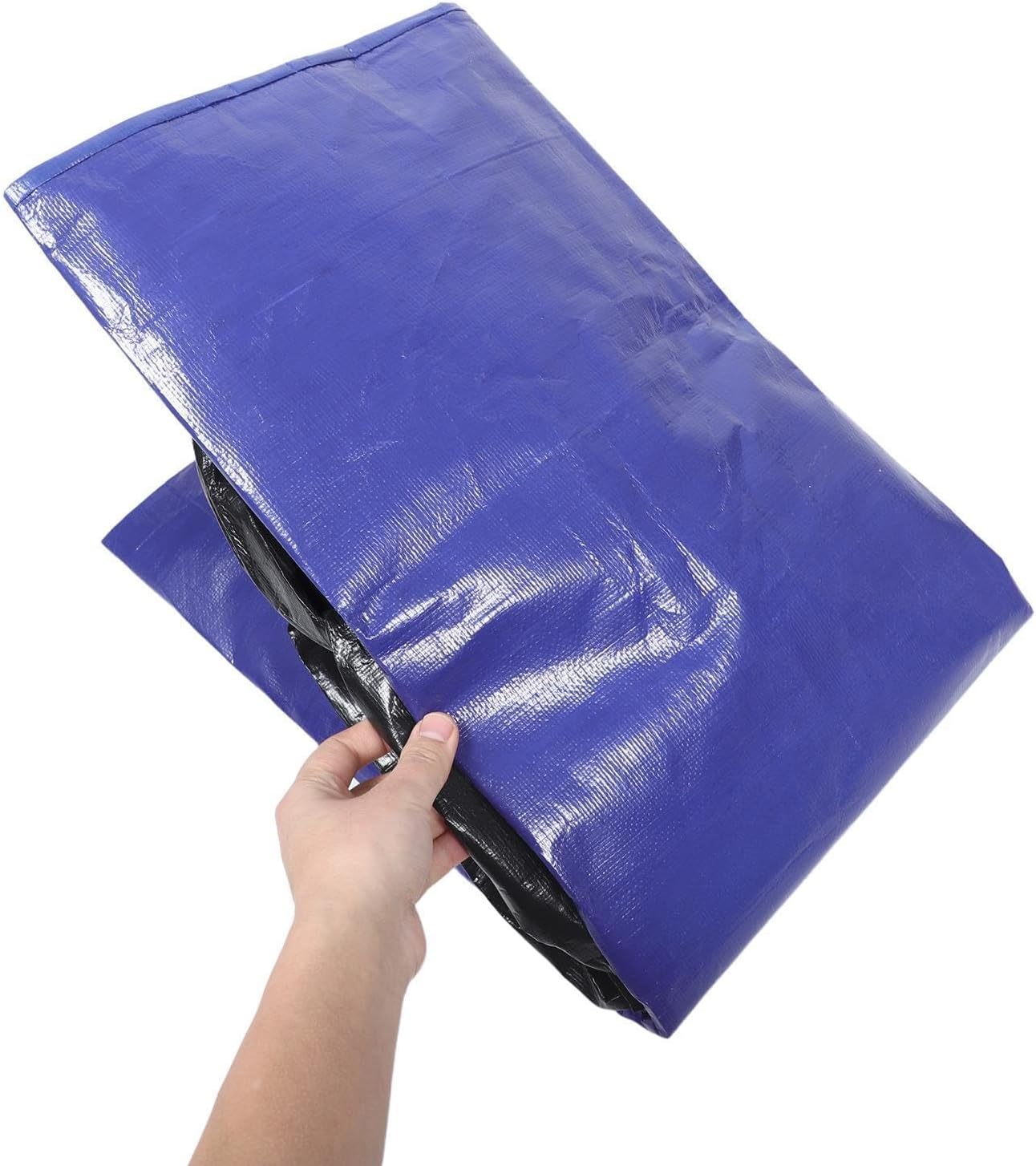 2pcs Heavy Duty Moving Bag 47x39 Inch Pe Blue Reusable | Handles, College Dorm Moving and Travel Packing, Optimized Organization for Clothes and Blankets