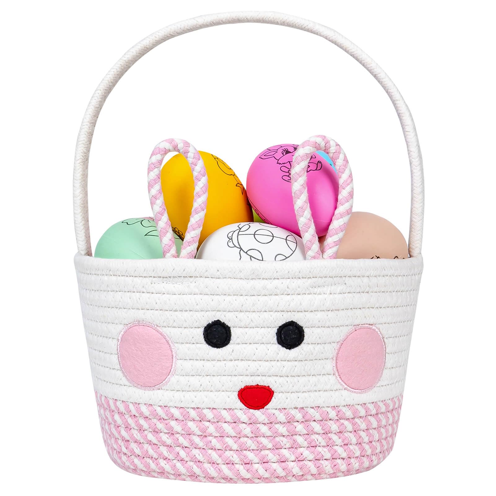 Cesta Pascua Cesta De Regalo Vacía Para Niñas Y Niños, Esponjosa, Canasta  De Transporte Para Niñas, Canastas De Pascua Personalizadas Para Niñas,  Adorable Pascua, Esenciales Con Asa (rosa Cestas Pascua, image size:1601x1601