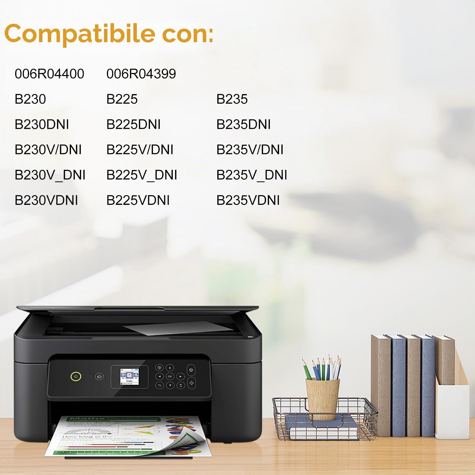 LeciRoba 006R04400 per Xerox B230 B235 B225 Toner per Xerox B230 B225 B235 B230DNI B225DNI B235DNI B230VDNI B225VDNI B235VDNI B230V/ DNI B225V/DNI B235V/DNI 006R04399 Stampante (confezione da 1)