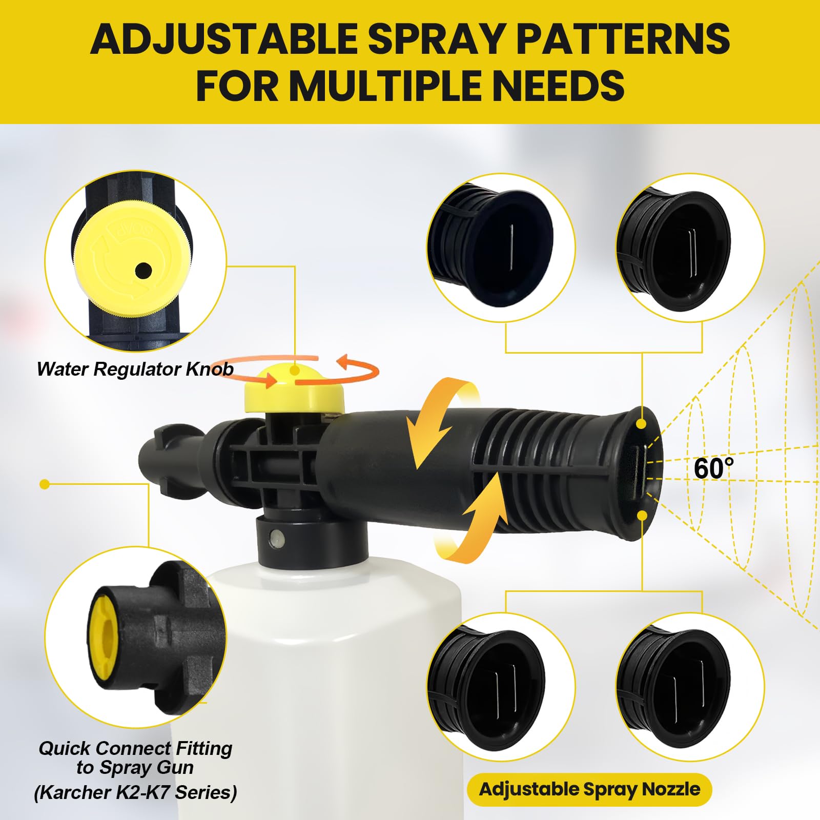 Snow Foam Hierbla Soap Cannon Lance For K2 K3 K4 K5 K6 K7 Soap