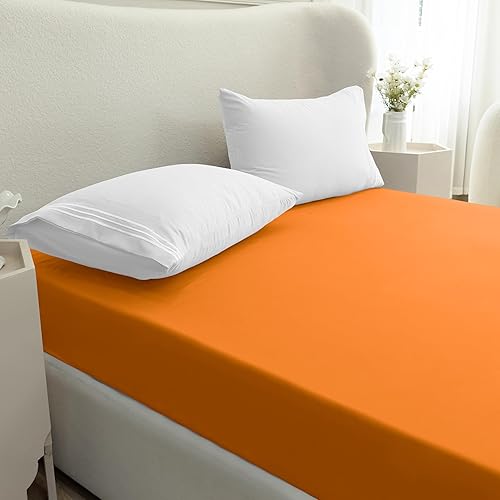 Miniatura 3 de Mocassi - Sábana bajera ajustable de tamaño Queen, fresca, profunda caída lateral de hasta 16 pulgadas, 1800 hilos, suave, resiste arrugas, una