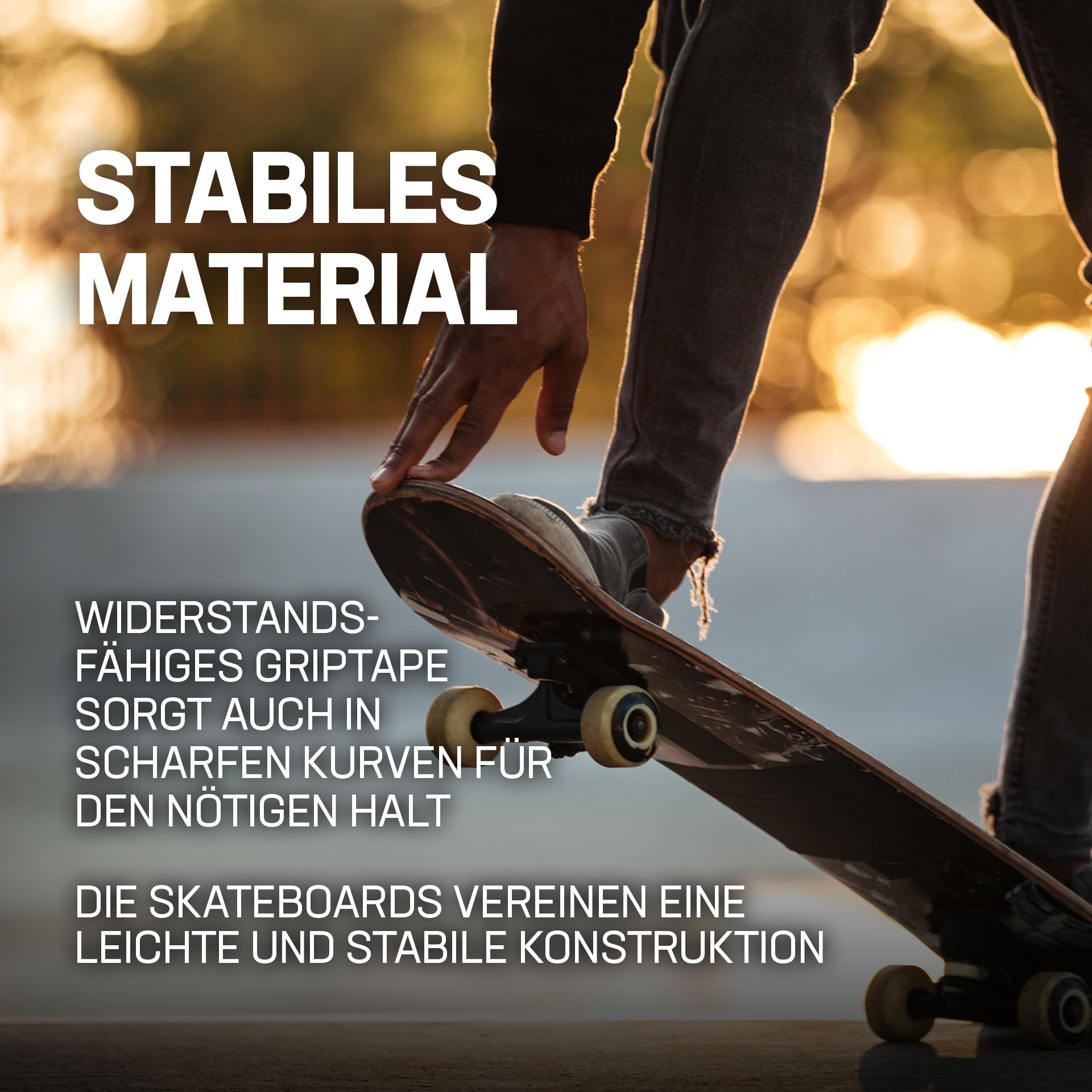 MUWO Street Skateboard 31 x 8 pulgadas – Tabla completa para principiantes de madera estable y aluminio, adecuado para niños, adolescentes y adultos con diferentes motivos (Swing & Wing)