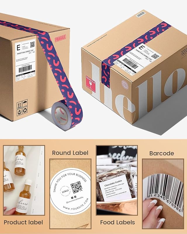vretti Címkenyomtató USB - DHL Kompatibilis Szállítási Címkenyomtató 4x6 Méretben, Amazon, Etsy, Ebay, UPS Webshopokhoz, Windows/Mac Rendsze
