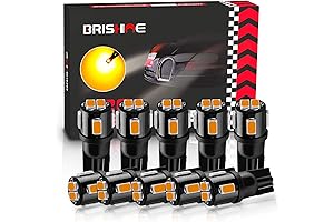 194 LED Bulbs Extremely Bright Amber Yellow 168 2825 LED Replacement Bulbs