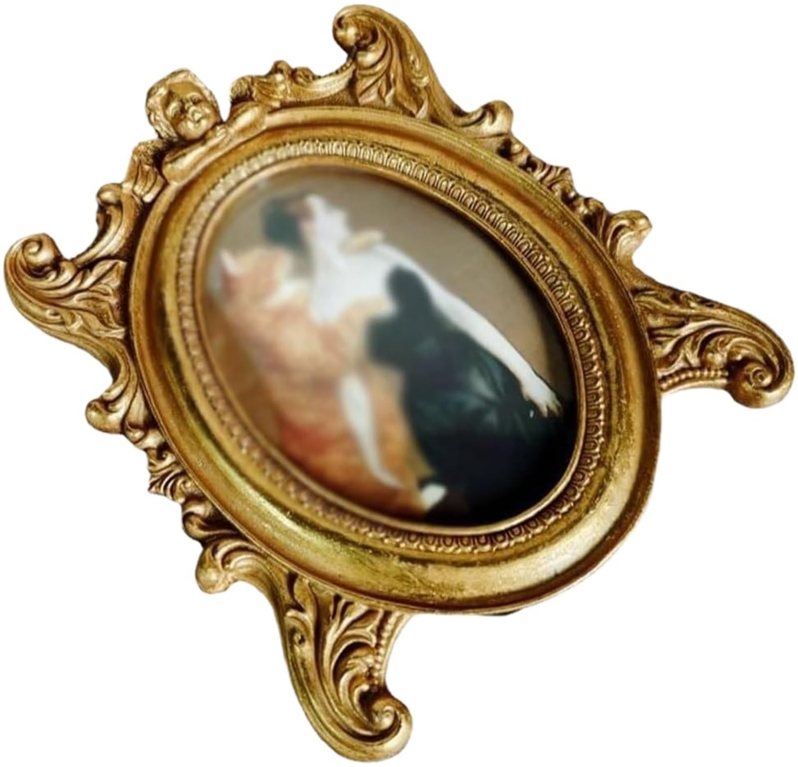 Vintage Photo Frame, Metal Photo Frame Living Room Bedroom Dining Wall Hanging Tabletop 6 inches 7(6inches)