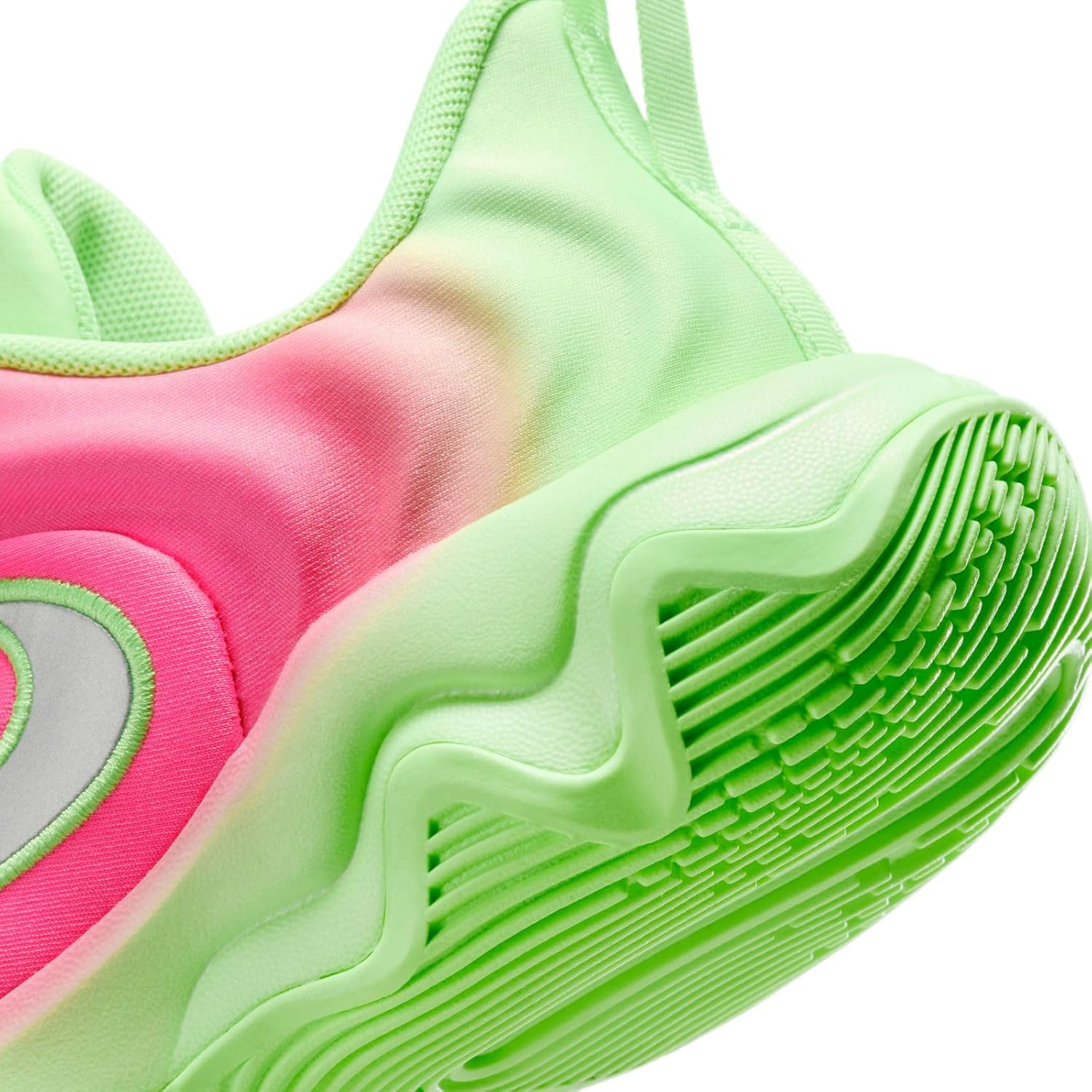 Giannis Immortality 4 Big Kids' Basketball Shoes (FZ6734-304, Lime Blast/Hyper Pink/Iron Grey)