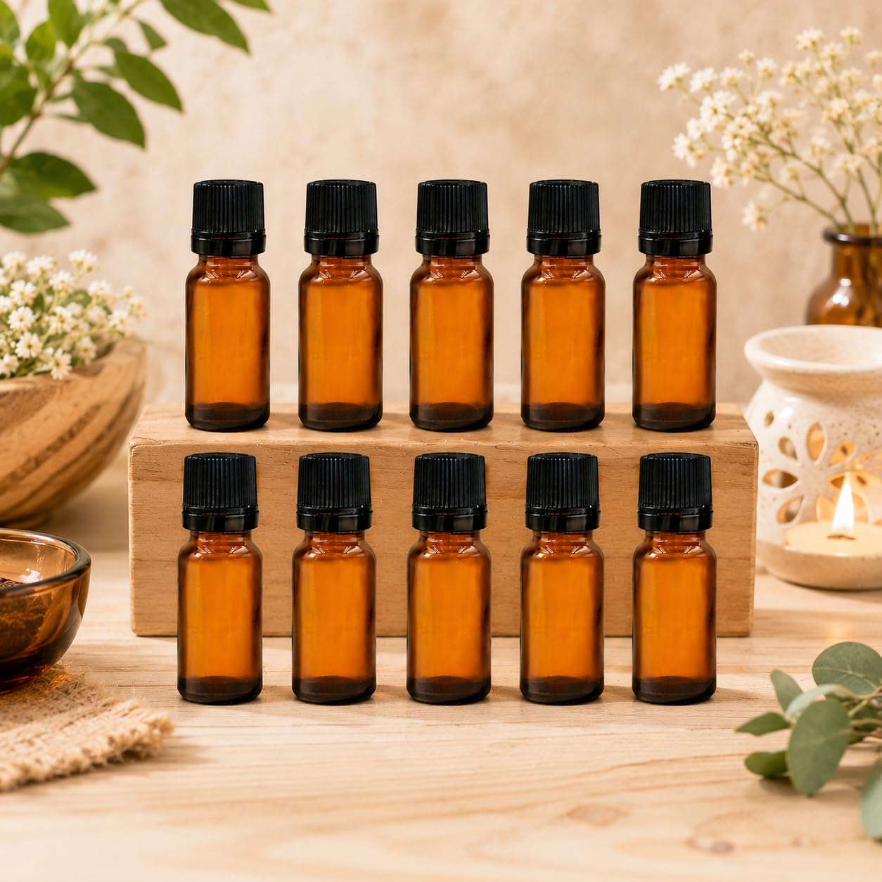 5ml Empty Amber Glass Bottles with Euro Dropper for Crafts, Gifting (10 Pack)-image-26