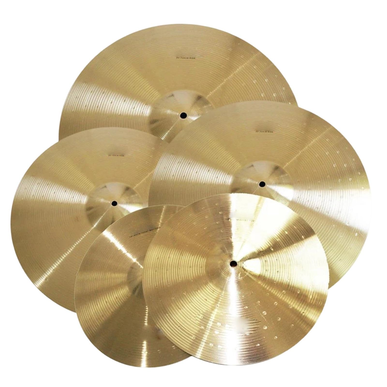 Becken Becken Set 14 Hi Hat 16/18 Crash 20 Zoll Ride Für Üben Von Percussion Instrumenten Zubehör(M Gold)