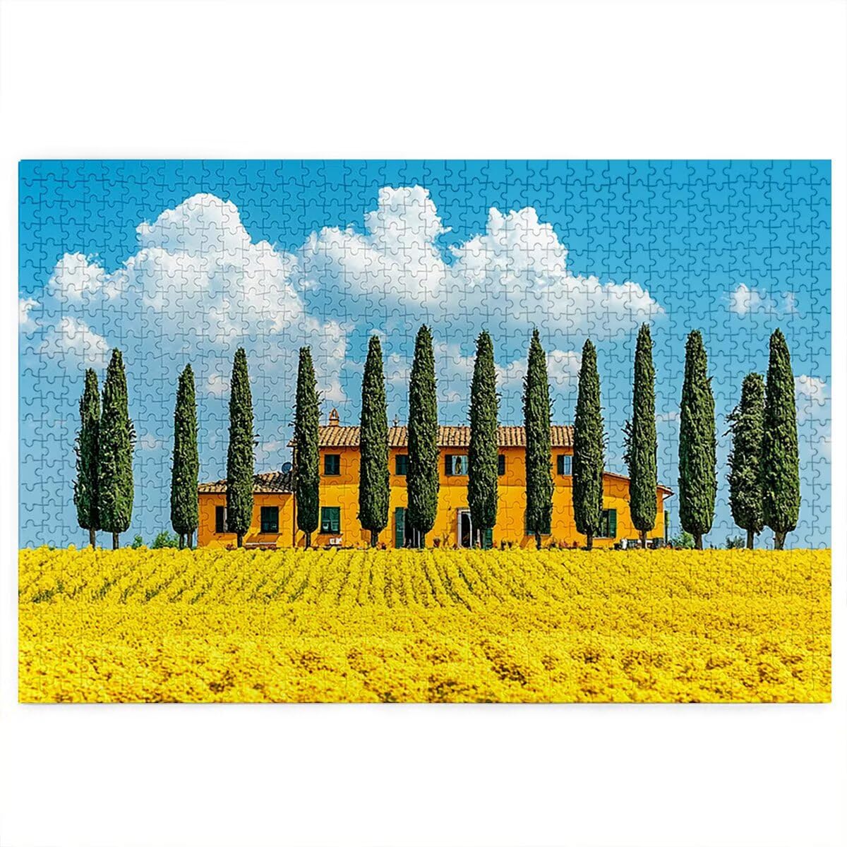 4000 puzzli dla dorosłych, krajobraz dla dorosłych, 4000 elementów, drewniane puzzle z kolorowym pudełkiem, rodzinne gry edukacyjne, prezenty dla kobiet, wystrój domu, motyw: (drzewo), -3488