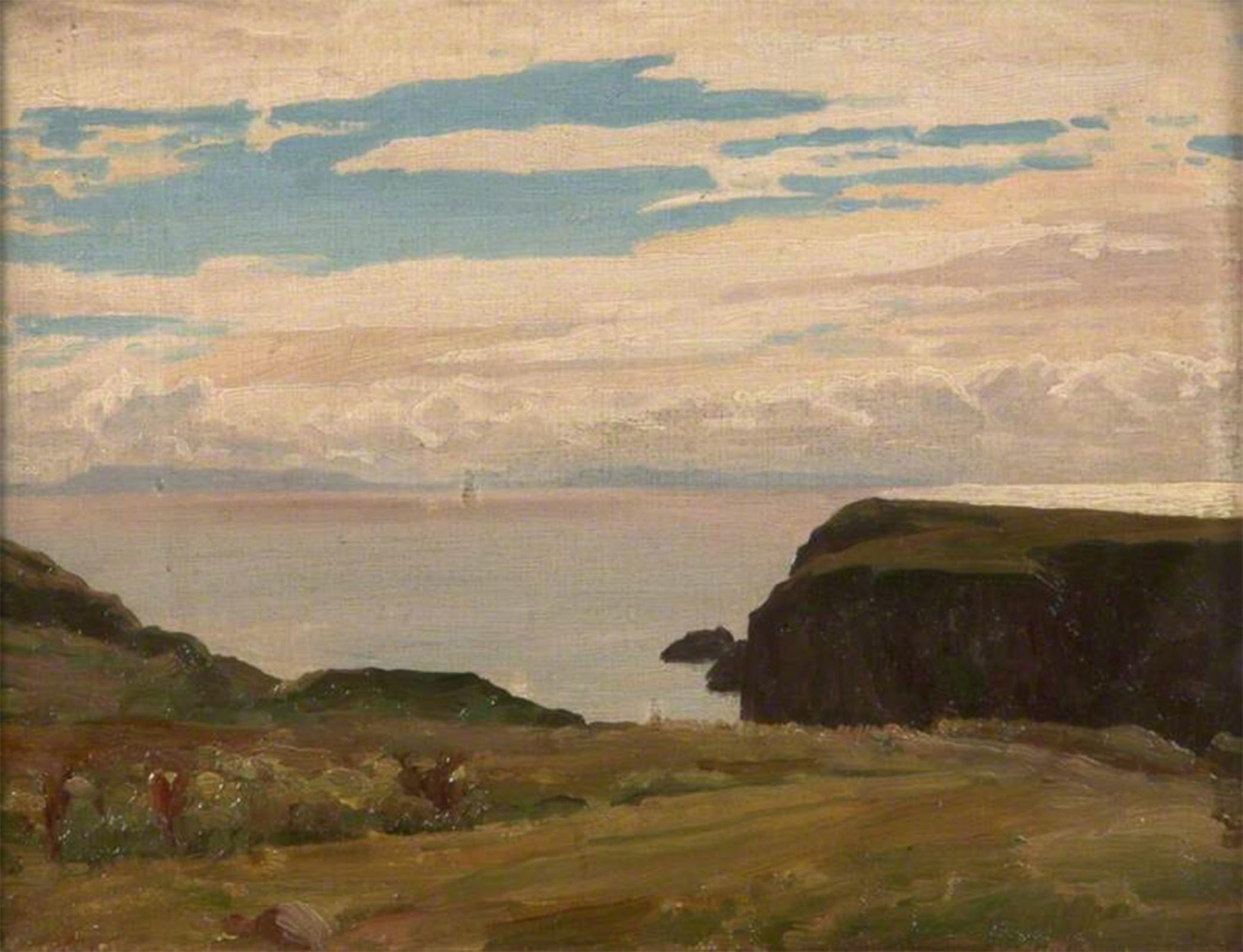 POSTERIIk Vintage Classic Picture Landscape Artwork Malin Head Donegal by Lord Frederick Leighton Portrait Canvas Painting for Office Home Decor 60x90cm