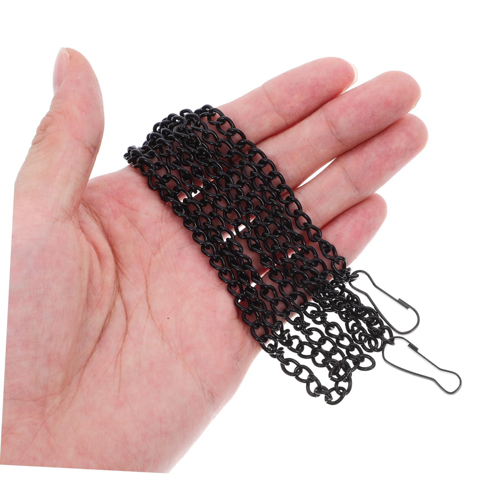ULTECHNOVO 50piezas Cadena De Colgar Para Carteles y Decoraciones De Hebillas De Cierre Para Alimentadores De Aves y Exposiciones Interiores y Exteriores