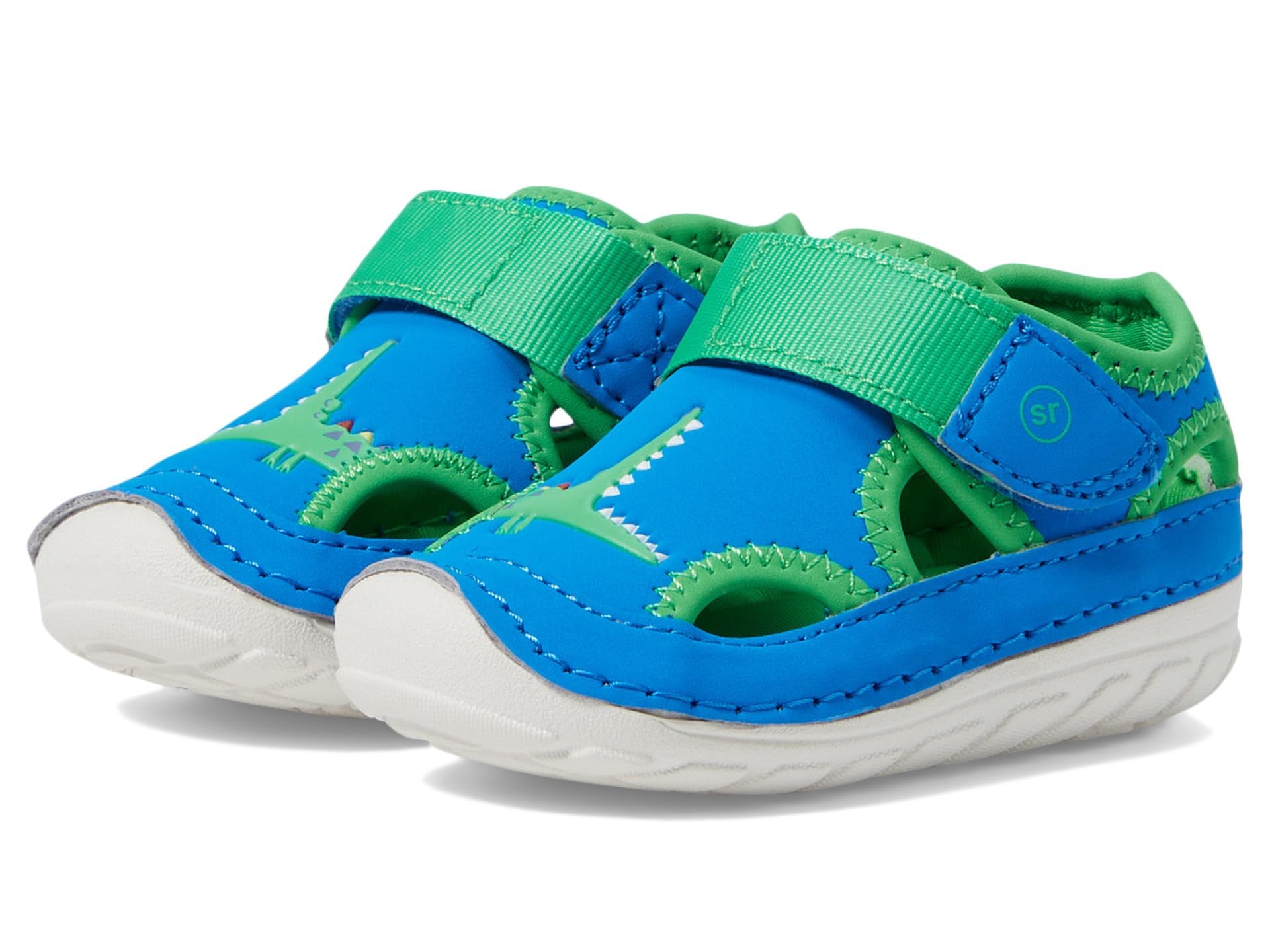 Stride Rite Baby Casual Sandal, Blue/Green, 5.5 US Unisex Infant