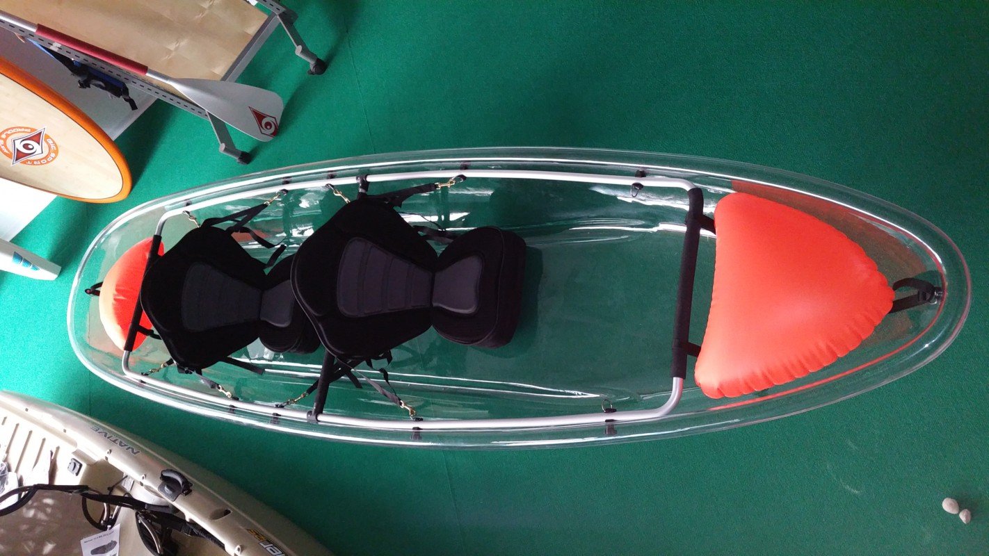 Kajak Magic Transparent super Kippstabil mit offener Luke Zweierkajak *NEU*