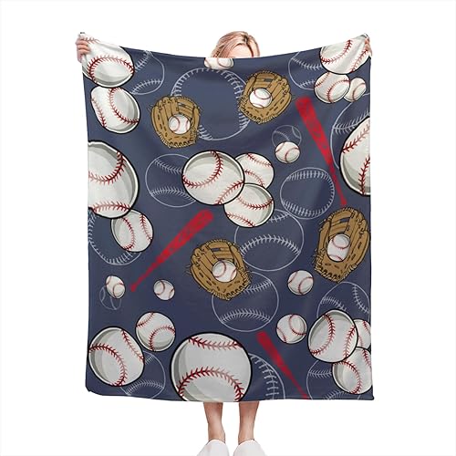 Miniatura 10 de Manta de fútbol suave y cálida para niños y adultos, manta de franela de lujo ligera y acogedora para sofá, cama, sofá, 80 x 60 pulgadas