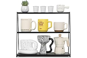 PUERSI Coffee Mug Display Shelf - Organize Your Mug Collection in Style