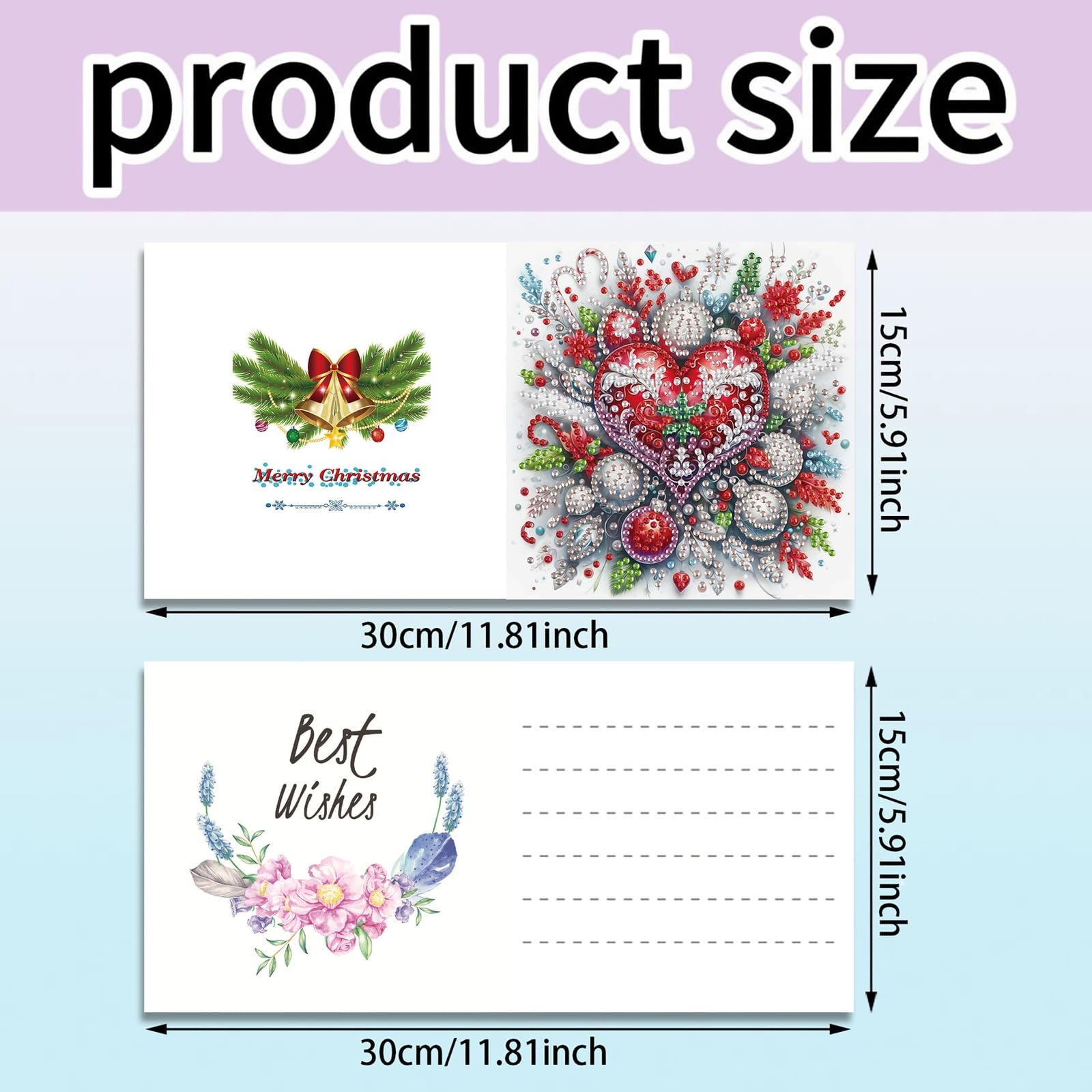Diamond painting kaarten A6 per set aanbieding bij ALDI