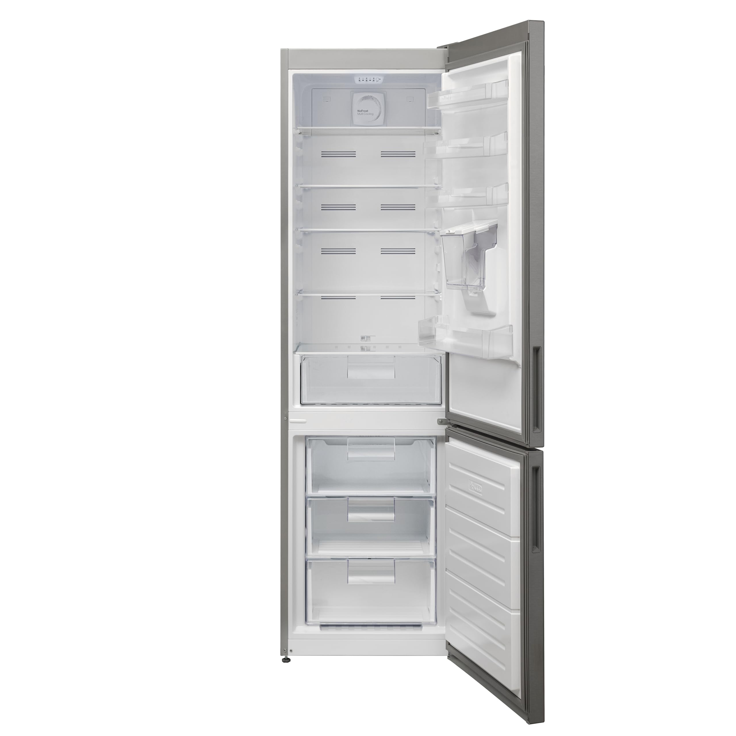 SOLTHERMIC EXCELENTE FRIGO-COMBI NO FROST TOTAL 1,85 FC185XDV INOX CON DISPENSADOR AGUA/BAJO CONSUMO/SILENCIOSO C/GRAN CAPACIDAD/ALTA GAMA