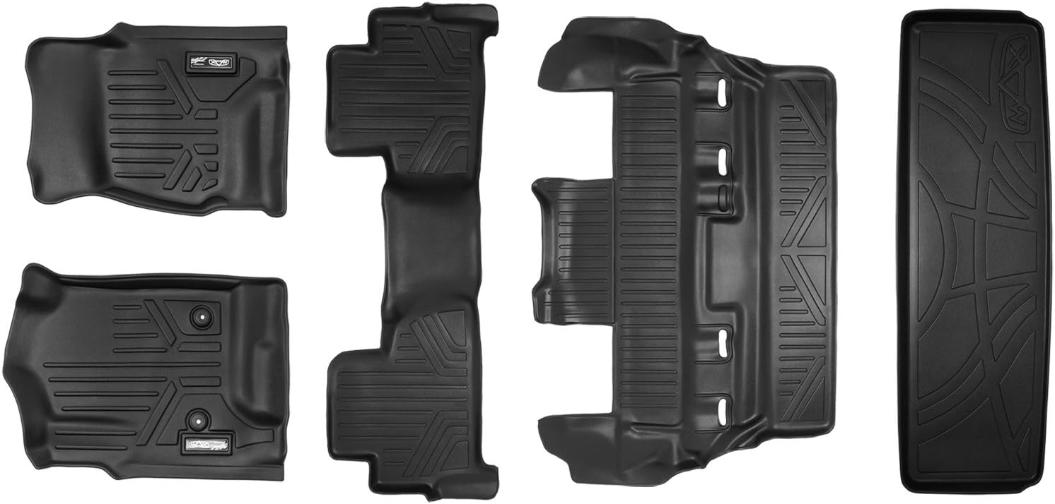 MAXLINER Floor Mats 3 Rows and Cargo Liner Behind 3rd Row